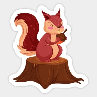 Squirrel Sticker